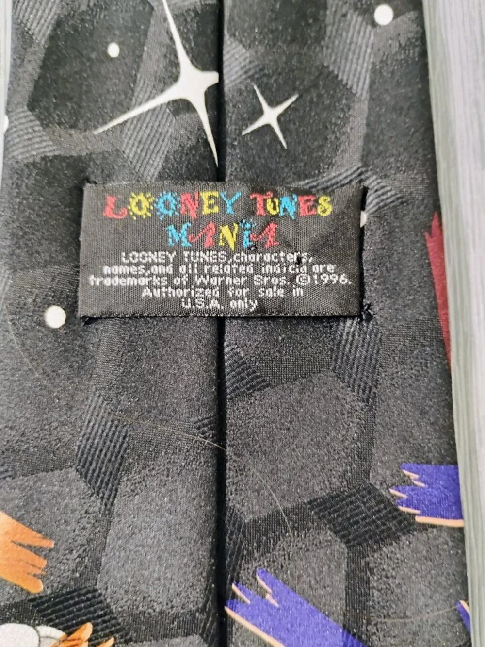 Vintage Looney Tunes Tazmania Mania Neck Tie